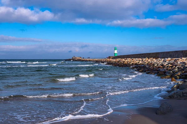 Faro Playa Norte Del Estado Israel — Foto de Stock