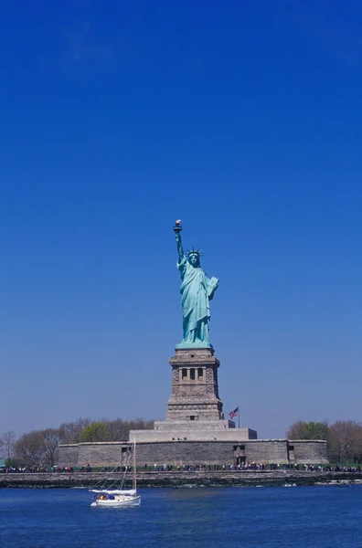 Estátua Beira Mar Estátua Liberdade Nova Iorque Estado Nova Iorque — Fotografia de Stock