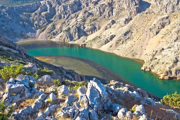 Zrmanja Nehri Karst Kanyonu Manzarası Hırvatistan Dalmaçya Bölgesinin Manzarası — Stok fotoğraf