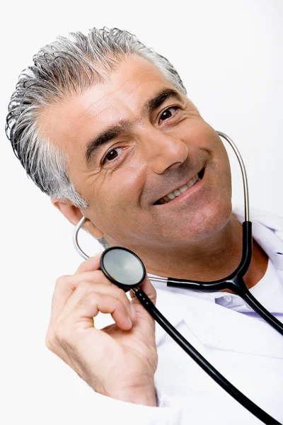 Retrato Médico Con Estetoscopio —  Fotos de Stock