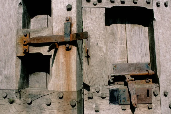 Close Uma Porta Bunratty Castle Clare República Irlanda — Fotografia de Stock