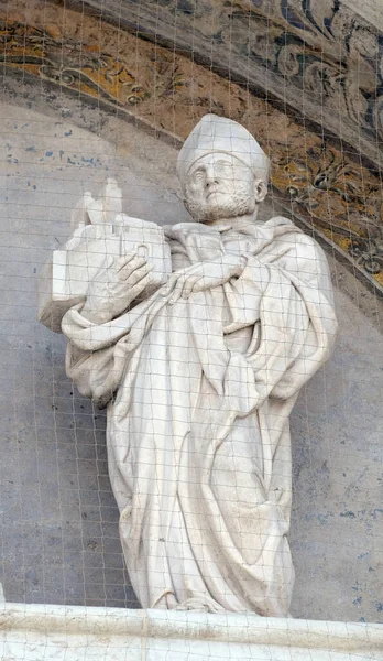 Saint San Petronio Bazilikası Ndan Lunette Yazan Jacopo Della Quercia — Stok fotoğraf