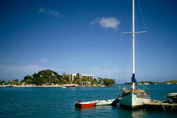 Barcos Puerto Christainsted Croix Islas Vírgenes Estados Unidos — Foto de Stock