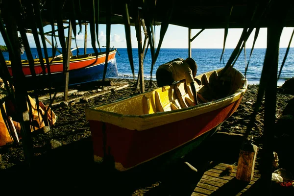 Fischerboote Meer — Stockfoto