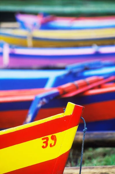 Colorful Boat Sea — Stock Photo, Image