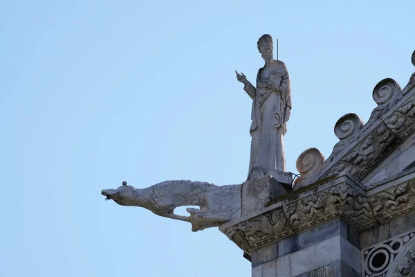 Estatua Portal Catedral Pisa Italia —  Fotos de Stock