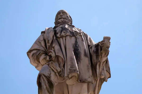 Estátua Giuseppe Garibaldi Por Urbano Lucchesi Lucca Itália — Fotografia de Stock