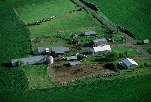 Vista Aérea Aldeia Campo — Fotografia de Stock