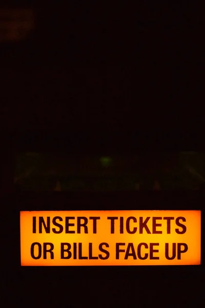 Glowing Sign Vending Machine Las Vegas Nevada Usa — Stock Photo, Image