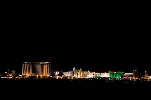 Buildings Lit Night Las Vegas Nevada Usa — Stock Photo, Image