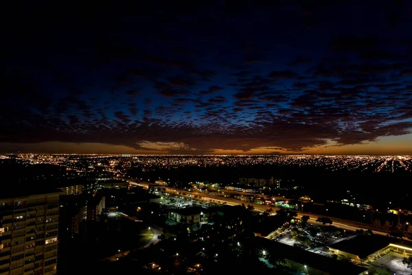 Vista Nocturna Ciudad Capital Del Estado Israel — Foto de Stock