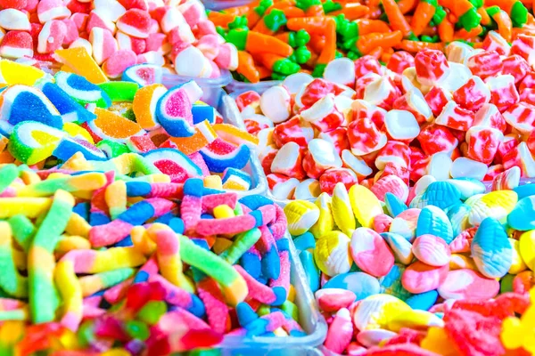 Colorful Candy Background Close Sweet Candies — Stock Photo, Image