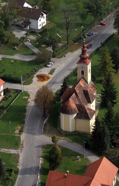 Парафіяльній Церкві Сен Франциск Ксаверій Vugrovec Хорватія — стокове фото