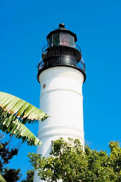 Lighthouse Blue Sky Background — Stock Photo, Image