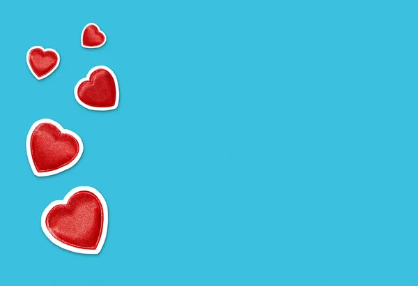 Dia Dos Namorados Fundo Com Forma Coração Vermelho Recortes Fundo — Fotografia de Stock
