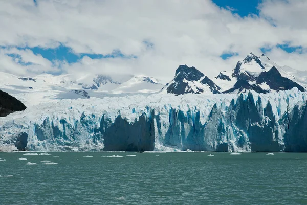 Antarktická Krajina Sněhem Horami — Stock fotografie
