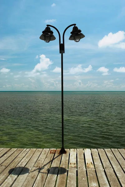 Wooden Pier Beach — Stock Photo, Image