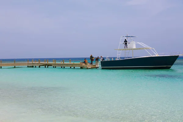 Barco Pesca Playa — Foto de Stock
