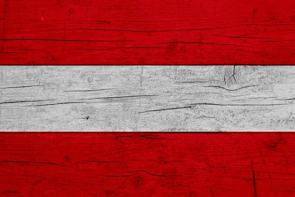 Bandera Denmark Sobre Fondo Madera —  Fotos de Stock