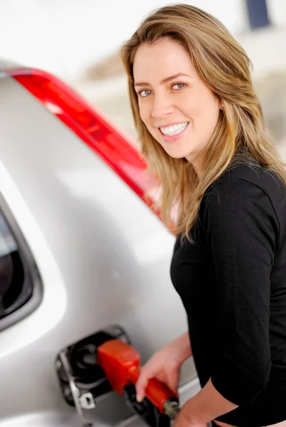 Young Woman Car — Stock Photo, Image