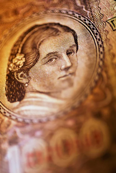 Perto Uma Pilha Nota Dólar Americano — Fotografia de Stock