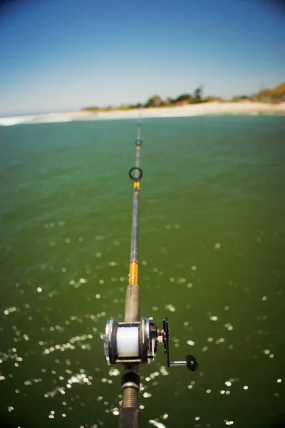 Vara Pesca Lago — Fotografia de Stock