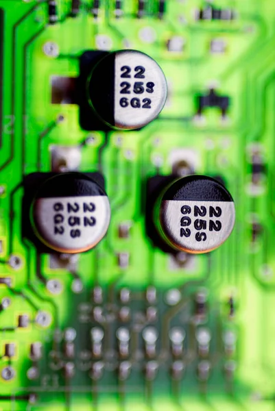 Close Resistors Circuit Board — Stock Photo, Image