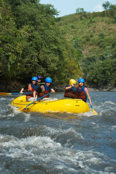 Rafting Río Agua Kayak Kayak Extremo — Foto de Stock