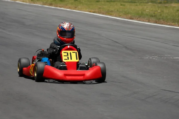 Motocicleta Roja Carretera — Foto de Stock