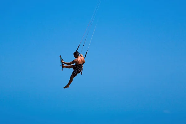 Hombre Saltando Cuerda — Foto de Stock