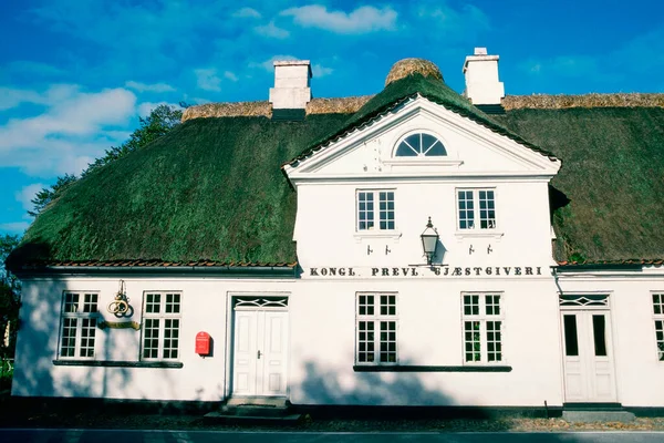 Fasáda Hotelu Falsled Kro Funen County Dánsko — Stock fotografie