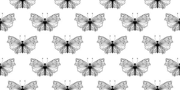 Absztrakt Modern Pillangó Stílus Tapéta Design Trendi Japán Banner Fekete — Stock Fotó