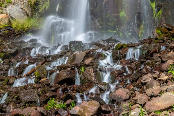 Cascada Trusetaler Cerca Brotterode Trusetal Turingia Alemania Verano — Foto de Stock