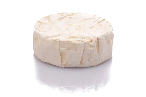 Bílý Sýr Medem Plísní Izolovaný Dřevěném Pozadí — Stock fotografie