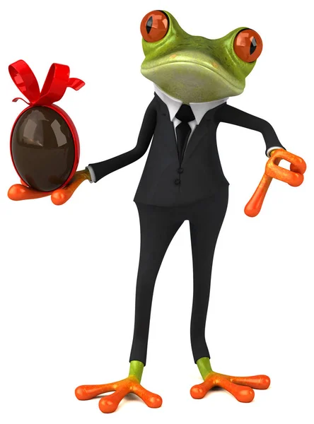 Fun Frog Pill Illustration — Stock Photo, Image