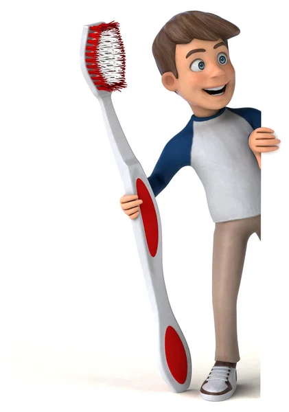 Fun Cartoon Character Toothbrush — Stock Photo, Image