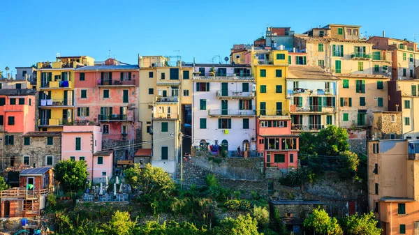 Vernazza Şehrinin Güzel Manzarası Cinque Terre Talya — Stok fotoğraf