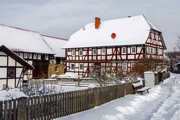 Oud Houten Huis Het Dorp — Stockfoto