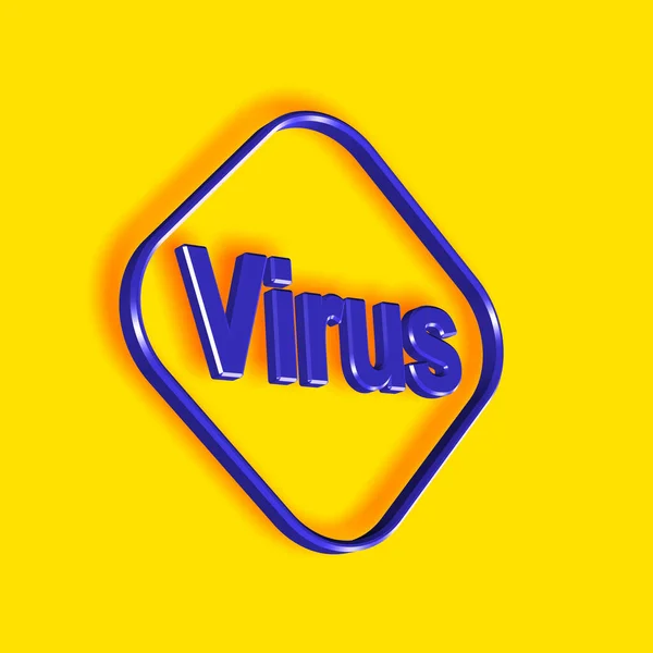 Virus Palabra Texto Como Ilustración Representación —  Fotos de Stock