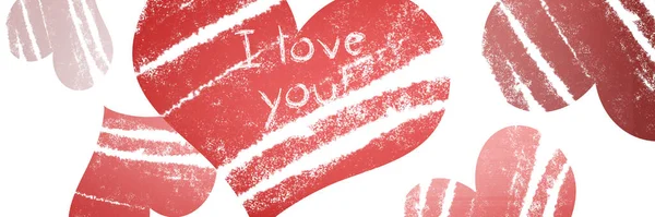 Valentýna Koncept Lidských Emocí Lásky Vztahů Romantických Svátků Ilustrace — Stock fotografie