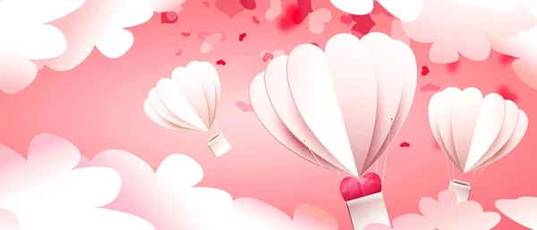 Valentine Day Background Hearts Vector Illustration — Stock Photo, Image