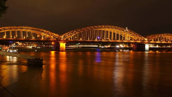 Nachtzicht Van Stad Van Beroemdste Bezienswaardigheid Van Hoofdstad Van Nederland — Stockfoto