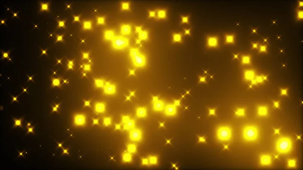 Starglow Bilgisayar Üretildi Güzel Parıldayan Yıldızları Siyah Bir Zemine Yerleştirmek — Stok fotoğraf
