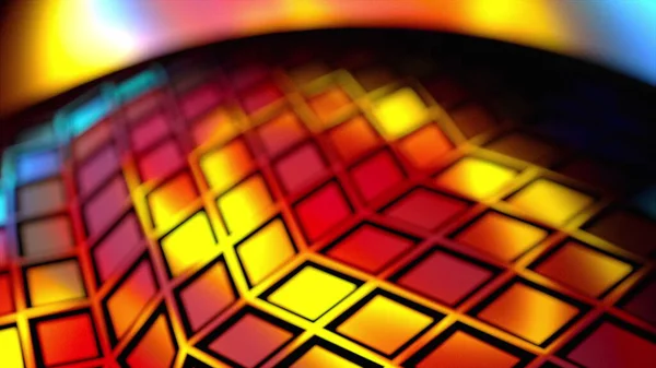 Стеклянная Композиция Rainbow Рендеринг Созданный Компьютером Абстрактный Фон — стоковое фото