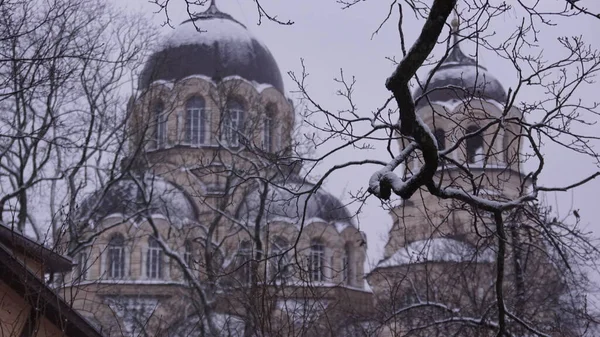 Вильнюс Литва Церковь Архитектура Города Церковь Богородица Знамение — стоковое фото