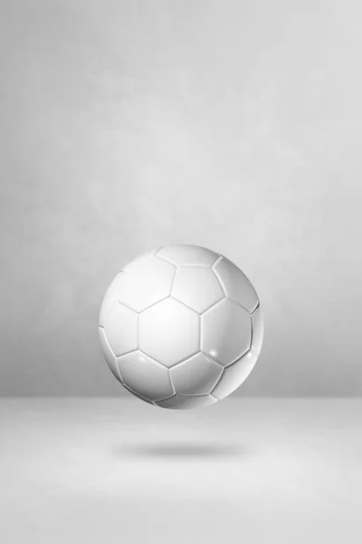 Білий Футбольний Ізольований Порожньому Фоні Студії Ілюстрація — стокове фото