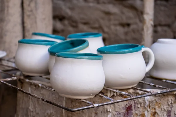 Ceramics Elaboration Process Traditional Factory Beautiful Small City Raquira Colombia — Stock Photo, Image