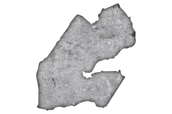 古い錆びた金属のベルギーの状態の地図 風化した石の背景 — ストック写真