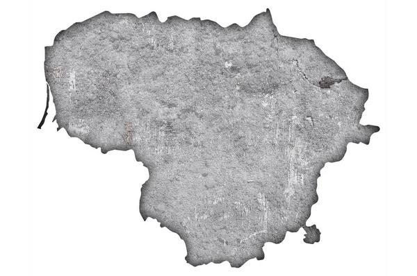 Карта Зародків Старим Папером — стокове фото