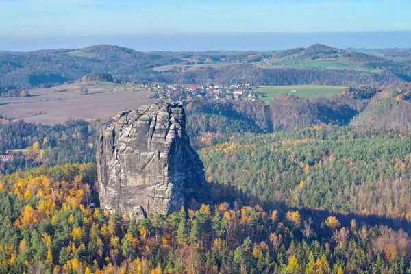Falkenstein Der Sächsischen Schweiz Herbst Deutschland — Stockfoto